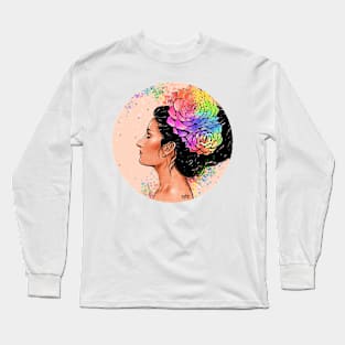 Self Portrait ( Rose Gold Succulent ) Long Sleeve T-Shirt